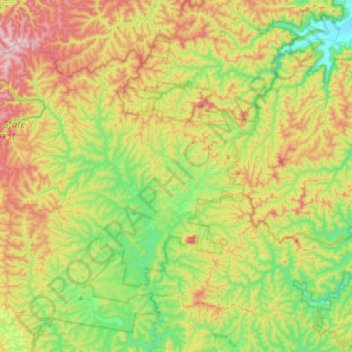 Howes Valley topographic map, elevation, terrain