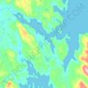 Thorne Bay topographic map, elevation, terrain