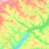 Selvíria topographic map, elevation, terrain