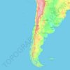 Chile topographic map, elevation, terrain