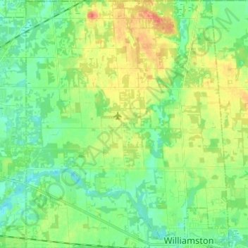Williamstown Township topographic map, elevation, terrain