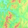 Lamoille County topographic map, elevation, terrain