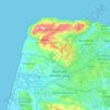arrondissement de Tanger-Medina topographic map, elevation, terrain