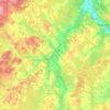 Bras Saint-Victor topographic map, elevation, terrain