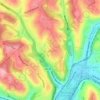 Chalfant topographic map, elevation, terrain