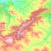 Djaafra topographic map, elevation, terrain