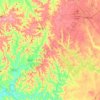 Moore County topographic map, elevation, terrain