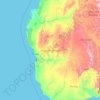 Atsimo-Andrefana topographic map, elevation, terrain