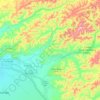 Chena River topographic map, elevation, terrain
