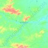 Pontal do Araguaia topographic map, elevation, terrain