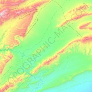 Amellagou topographic map, elevation, terrain
