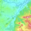 Allègre-les-Fumades topographic map, elevation, terrain