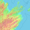 Marlborough District topographic map, elevation, terrain