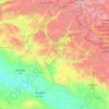 Burqin County topographic map, elevation, terrain