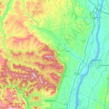 Greene County topographic map, elevation, terrain