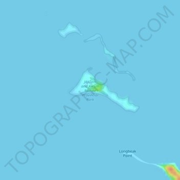 Sandy Island topographic map, elevation, terrain