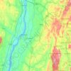 Columbia County topographic map, elevation, terrain