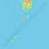 Prefectura de Kagoshima topographic map, elevation, terrain