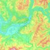 Perm District topographic map, elevation, terrain