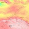 酒泉市 topographic map, elevation, terrain