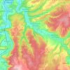 Doulaincourt-Saucourt topographic map, elevation, terrain