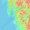 Kungsbacka kommun topographic map, elevation, terrain