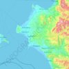 Elis Regional Unit topographic map, elevation, terrain