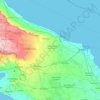 Brindisi topographic map, elevation, terrain