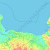 Baie de Seine topographic map, elevation, terrain