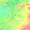 Santrampur Taluka topographic map, elevation, terrain