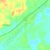 Pollard topographic map, elevation, terrain