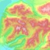 Parque Nacional Huerquehue topographic map, elevation, terrain