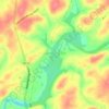 Davy Crockett Lake topographic map, elevation, terrain
