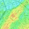 荣市街道 topographic map, elevation, terrain
