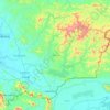 Lubok Antu topographic map, elevation, terrain