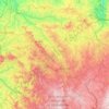 Creuse topographic map, elevation, terrain
