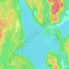 Halls Lake topographic map, elevation, terrain