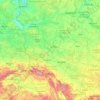 Oder topographic map, elevation, terrain