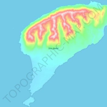 Isla Javier topographic map, elevation, terrain