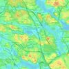 Solna kommun topographic map, elevation, terrain