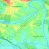 Karalee topographic map, elevation, terrain
