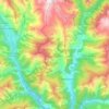 Vall de Cardós topographic map, elevation, terrain