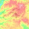 Vale de Açor topographic map, elevation, terrain