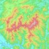 Jirisan National Park topographic map, elevation, terrain