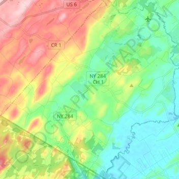 Town of Minisink topographic map, elevation, terrain