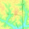 Crawfordsville topographic map, elevation, terrain
