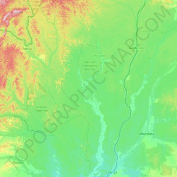 Epéna topographic map, elevation, terrain