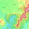 Xã Hòa Bắc topographic map, elevation, terrain