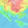 Herceg Novi Municipality topographic map, elevation, terrain