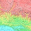 Gandaki Province topographic map, elevation, terrain